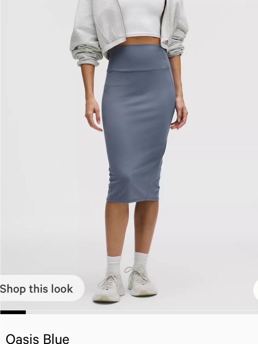 lululemon athletica Oasis Blue High-Rise Pencil Skirt